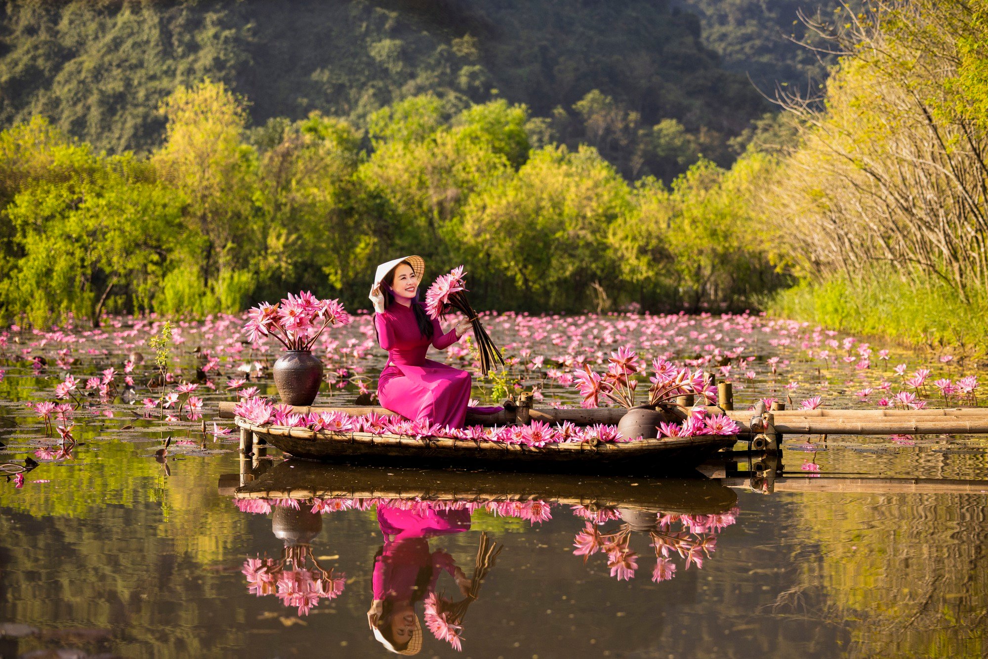 Chụp Ảnh Chùa Hương - Mùa Hoa Súng 1N